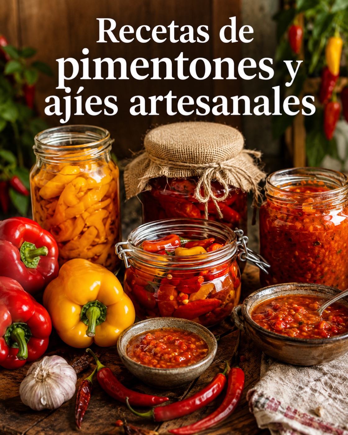 Recetas de pimentones y ajíes artesanales
